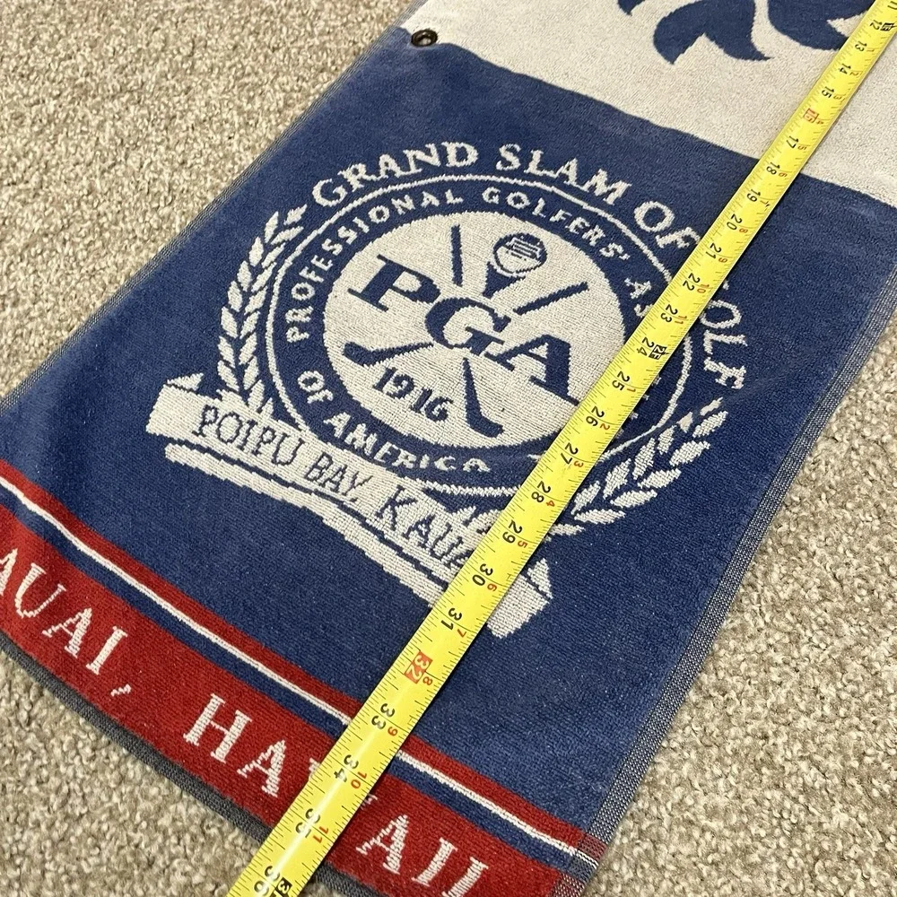 PGA of America Grand Slam Golf  Towel POIPU Bay KAUAI Hawaii 90s Y2K Collectable